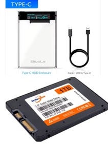 Caixa Externa com 1TB SSD
