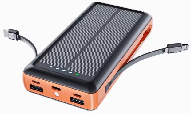 Powerbank Capacidade de 20000mAh com energia solar